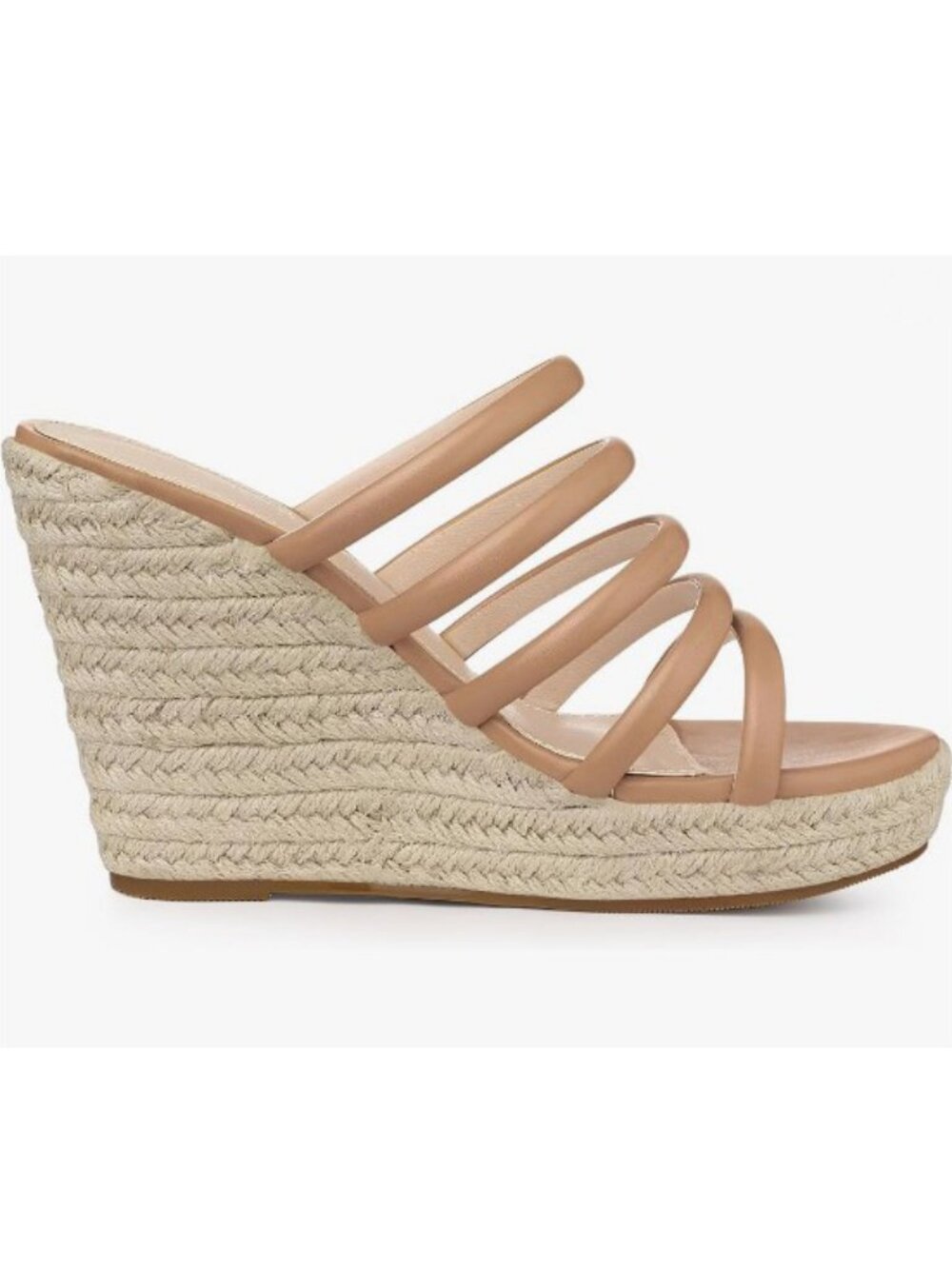 Platform Espadrille Wedge Strappy Straps Slides Wedges